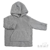 HD110-G: Grey Waffle Hoodie (6m-3y)